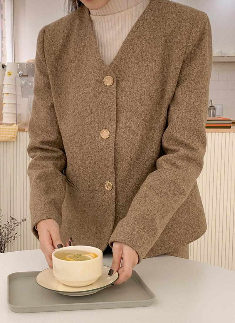 メランジベージュジャケット