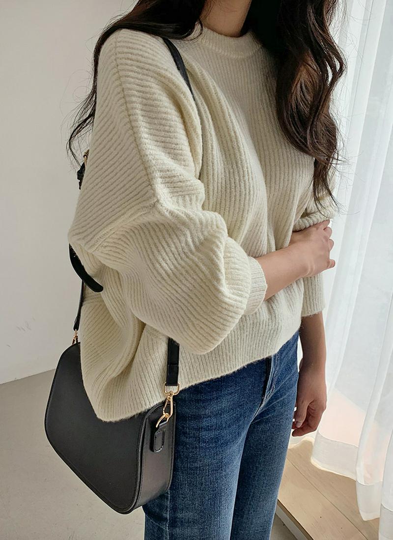 ドロップショルダーニット