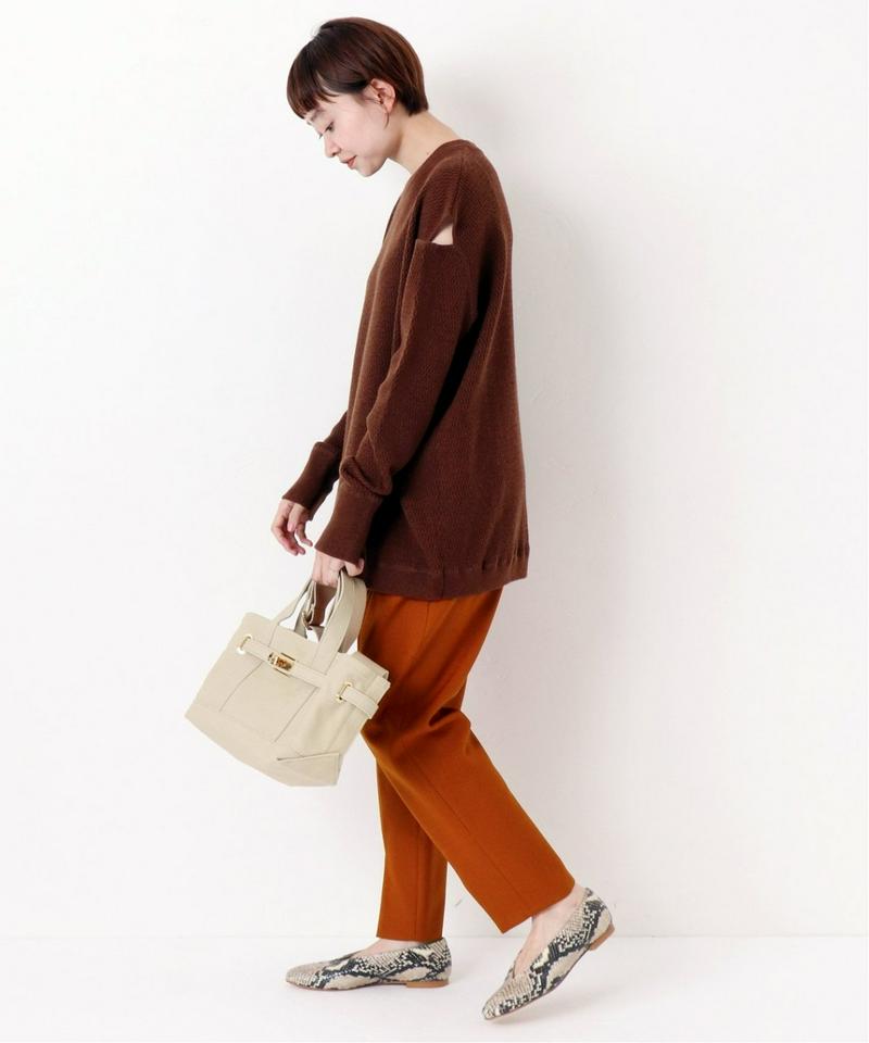 《追加》《WEB限定》JS+eウールライクポリスリットパンツ◆2