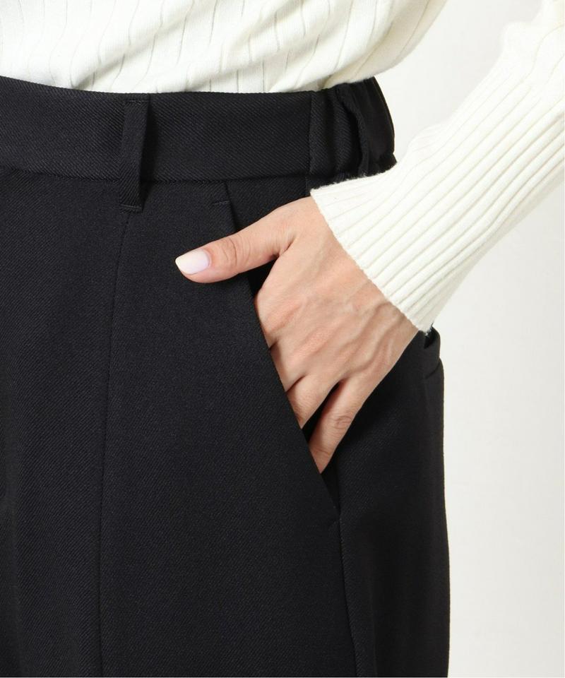 《追加》《WEB限定》JS+eウールライクポリスリットパンツ◆2