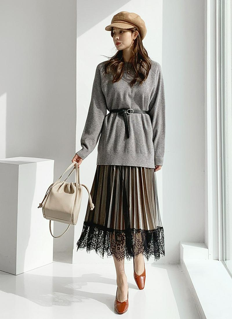 ルーズラグランニット・全4色