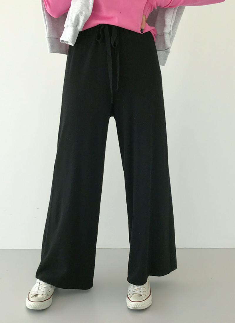 ドロストニットワイドパンツ
