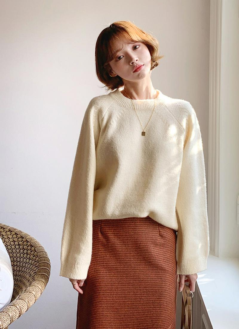 ルーズラグランニット・全3色