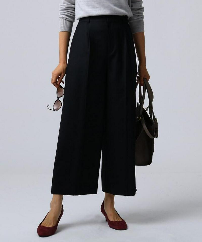 ◆センタープレスワイドミディパンツ