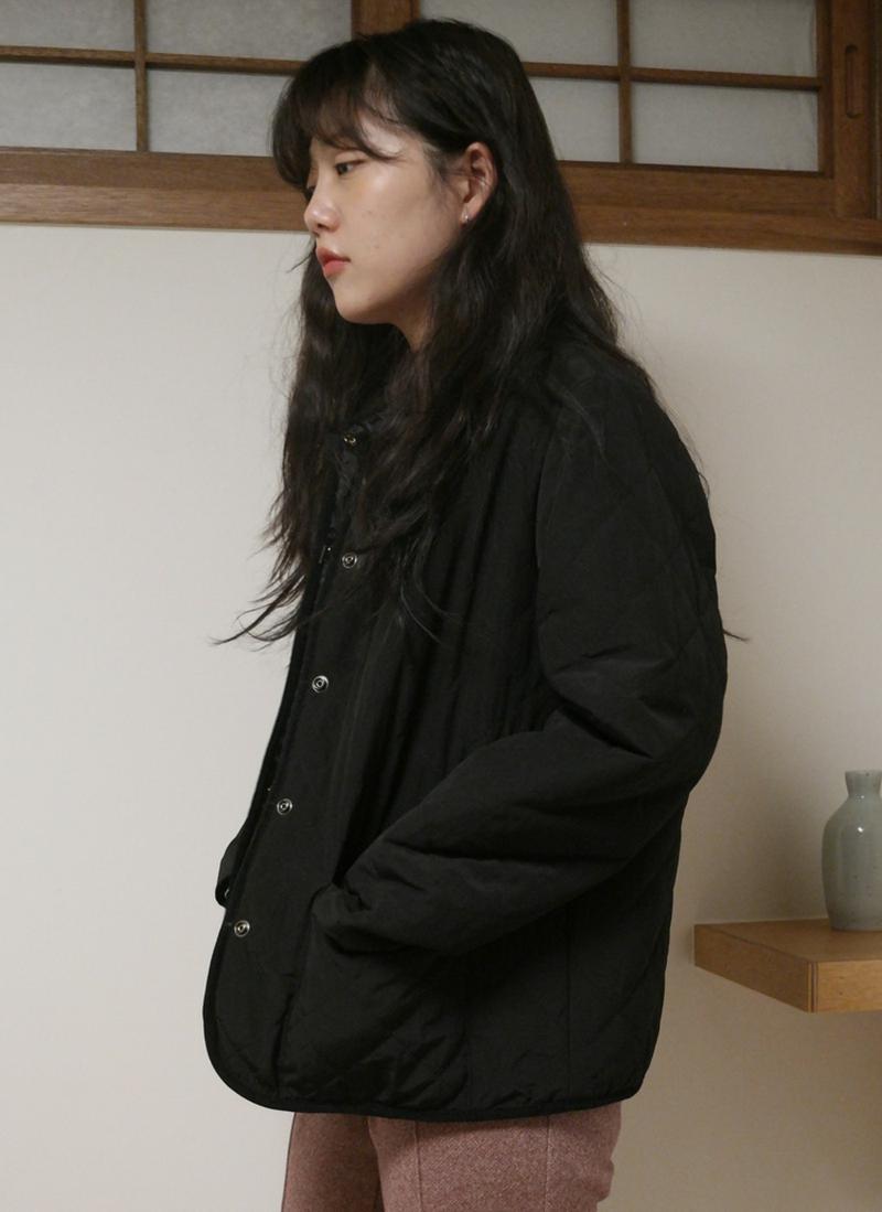 コーデュロイカラーキルティングジャケット