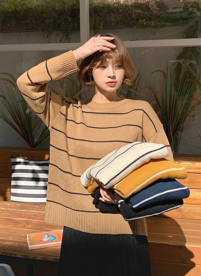 ルーズボーダーニット・全5色