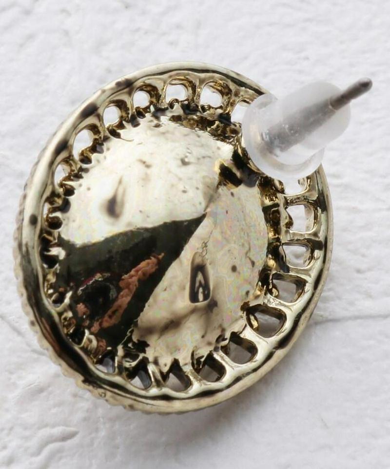 レトロオーバルピアス