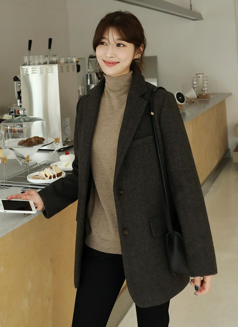 ヘリンボーンシングルジャケット