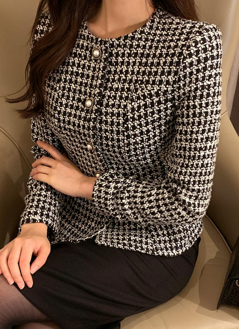 ウール混ツイードジャケット