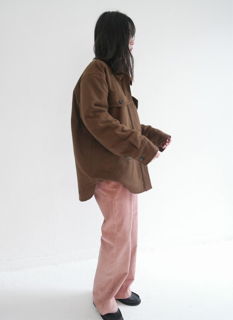 フロントビッグポケットウール混ジャケット