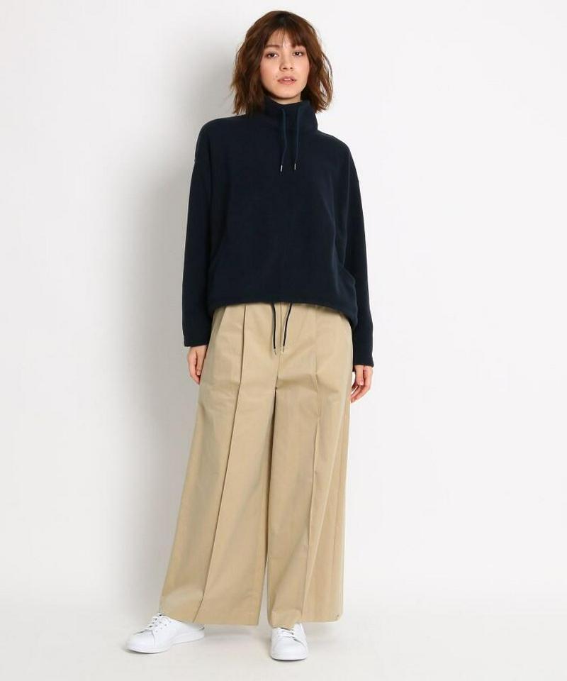 【洗える】フリースハイネックプルオーバー