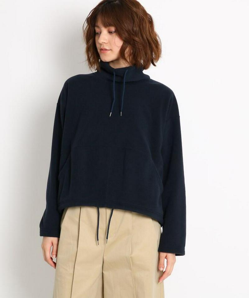 【洗える】フリースハイネックプルオーバー