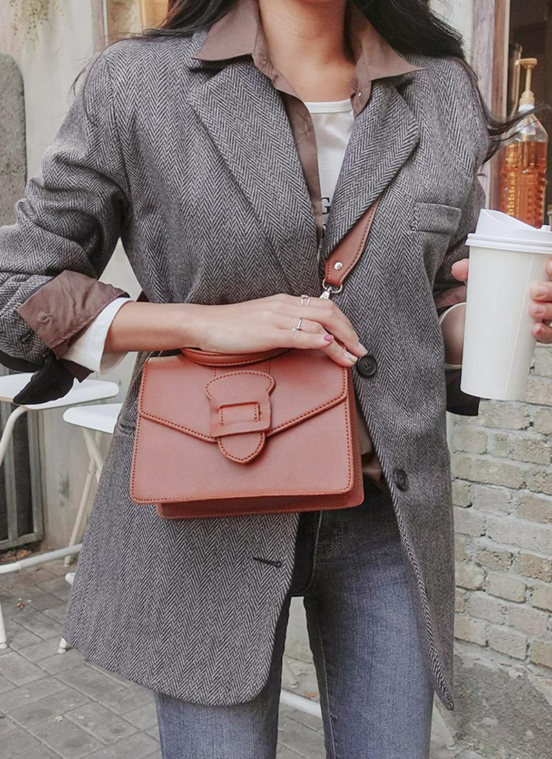 ウールミックスヘリンボーンジャケット