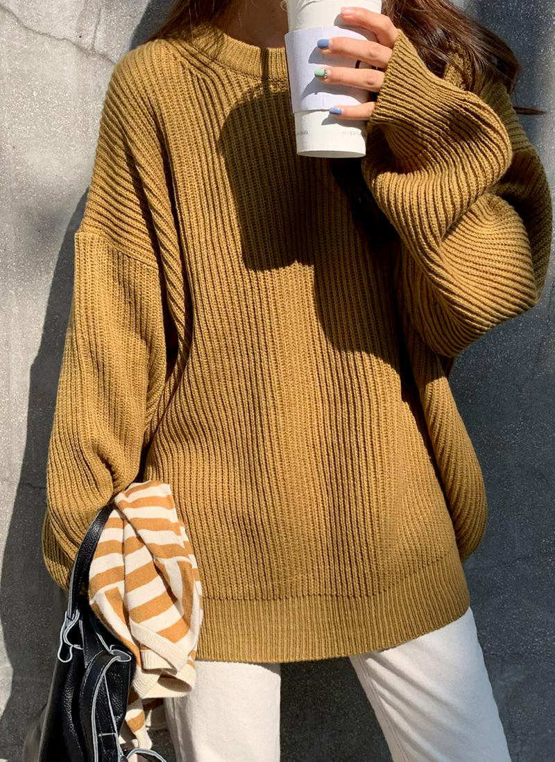 オーバーリブニット