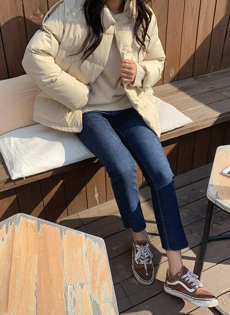 ショルダーストラップダウンジャケット