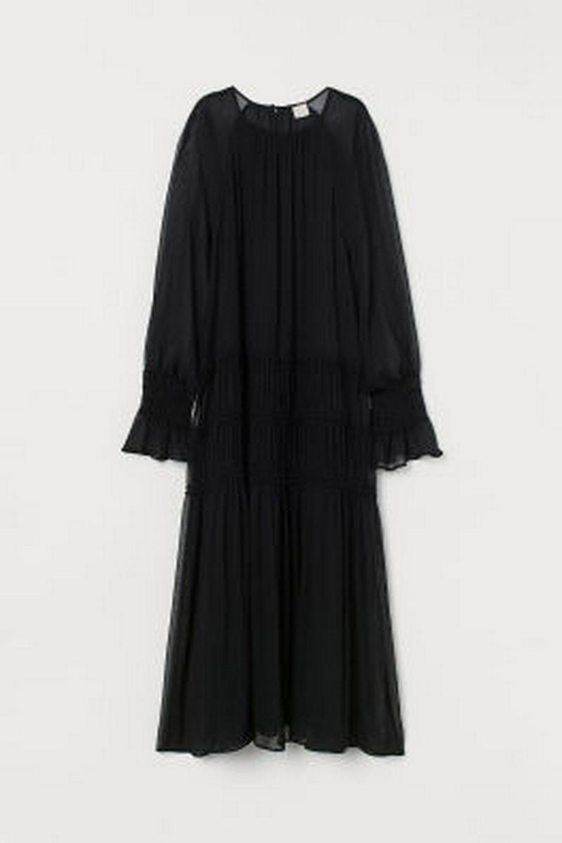 クレープシフォンワンピース