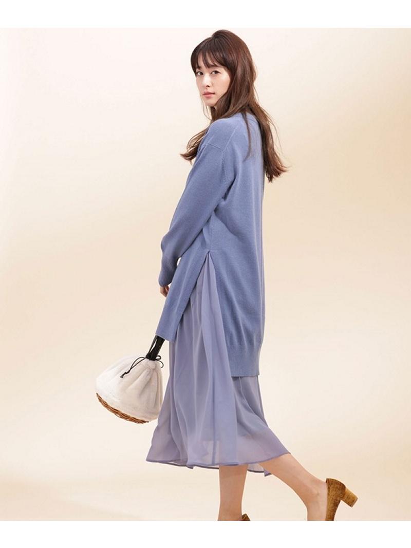 スリットニット×ワンピースセット