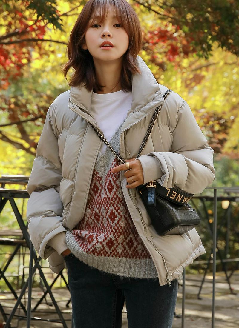 ハイネックダウンジャケット