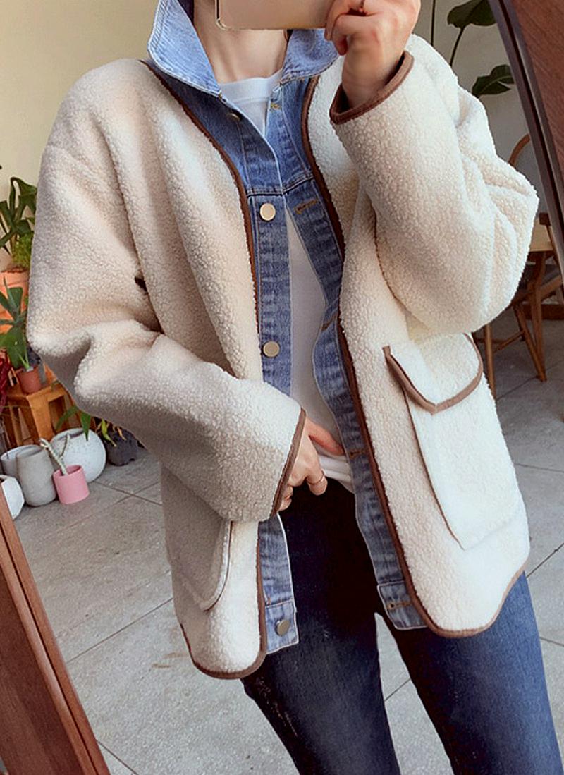 ボアデニムジャケット