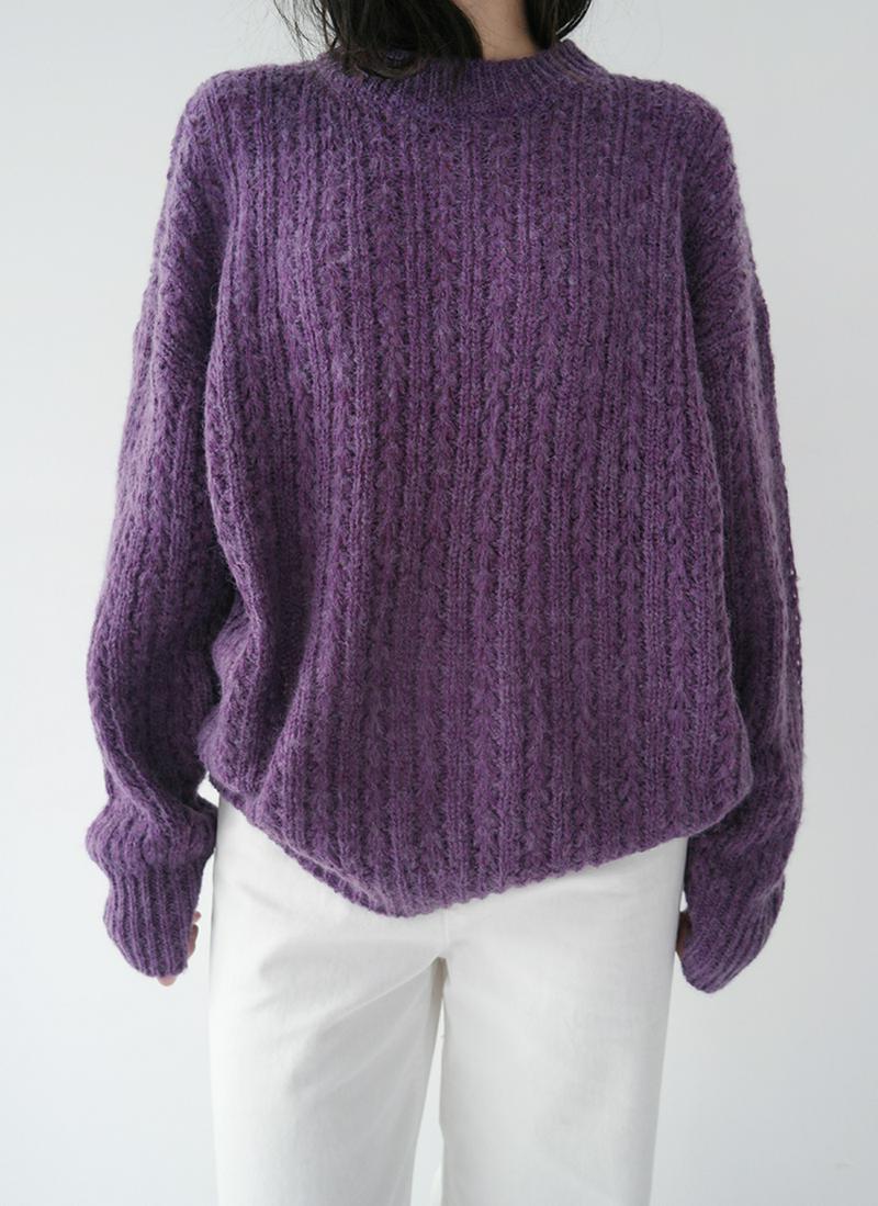 パターンルーズニット