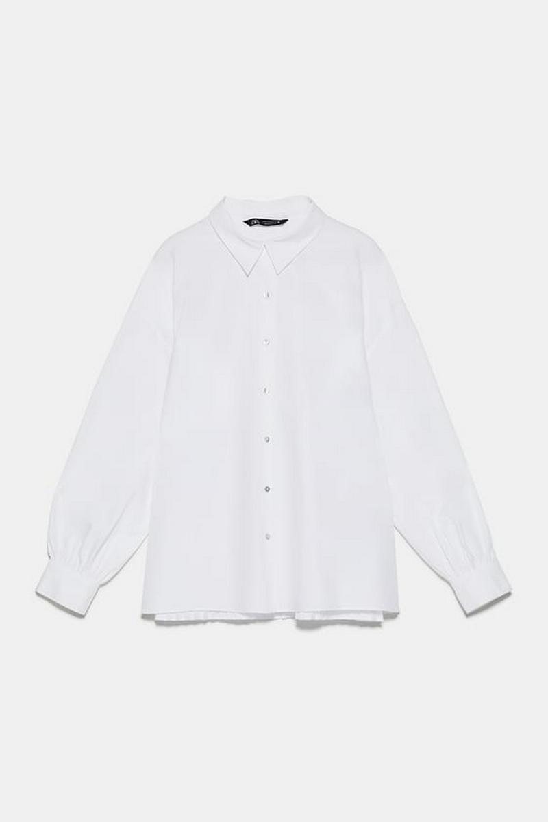 シャツ バックプリーツ入り