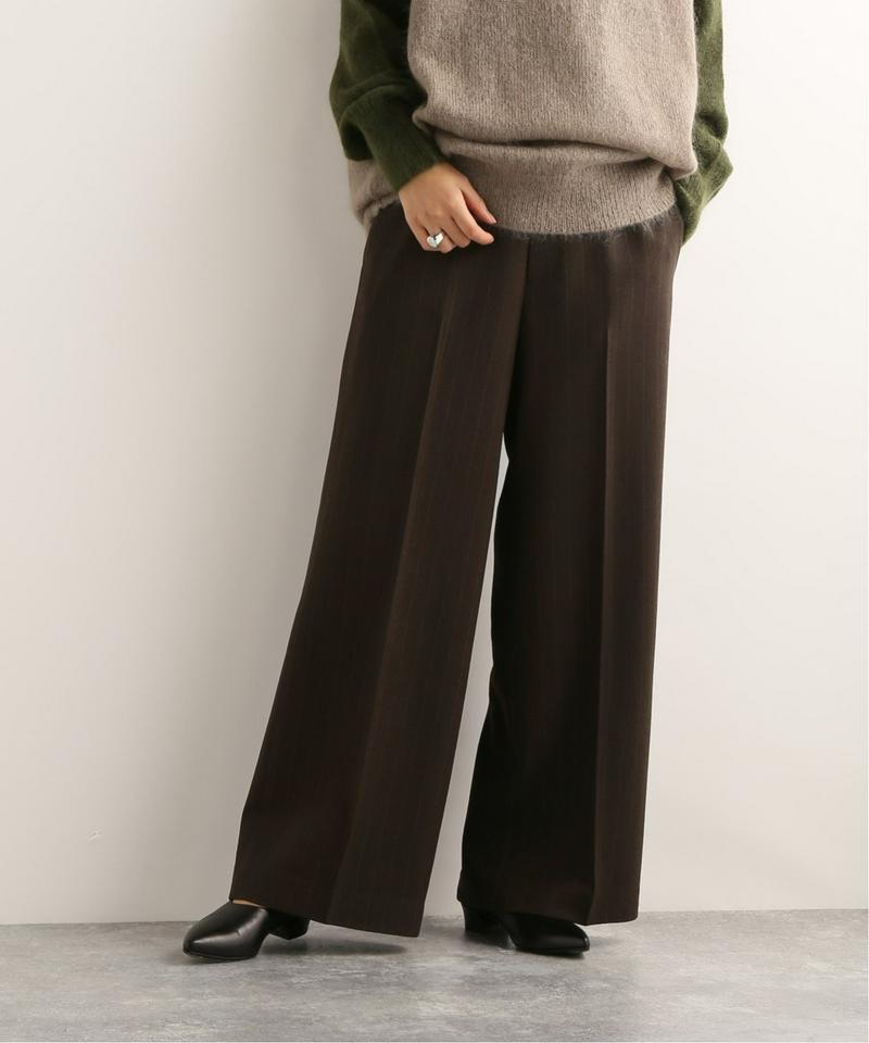 【NEU】ウールクレープワイドパンツ