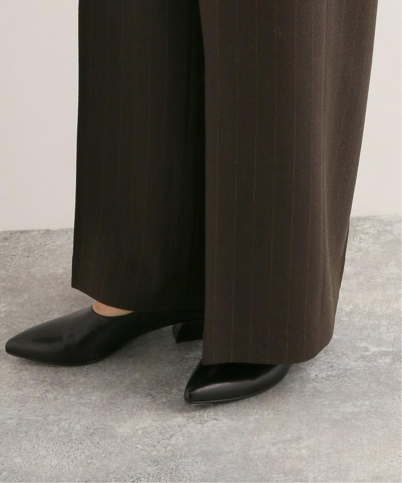 【NEU】ウールクレープワイドパンツ