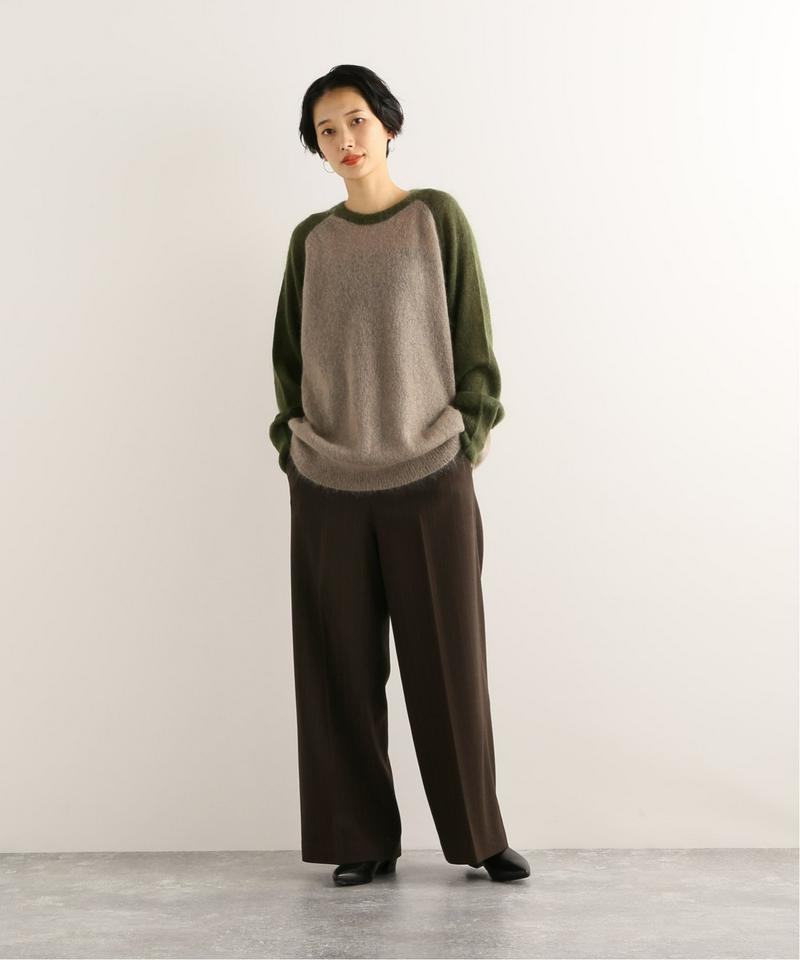 【NEU】ウールクレープワイドパンツ
