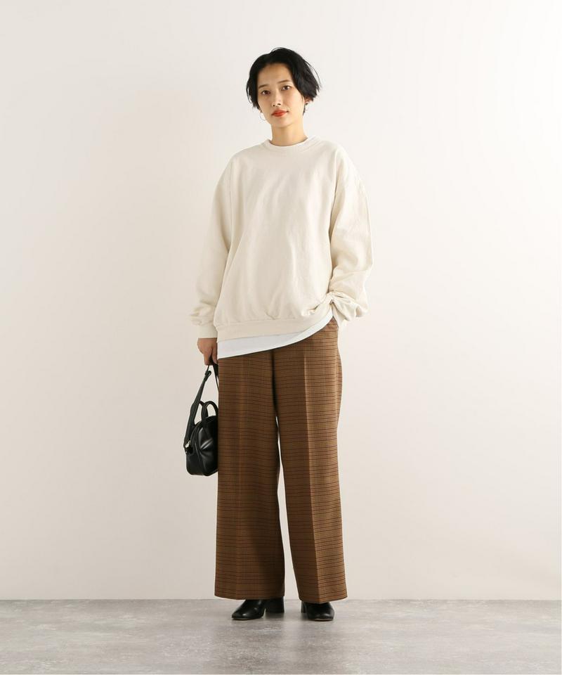 【NEU】ウールクレープワイドパンツ