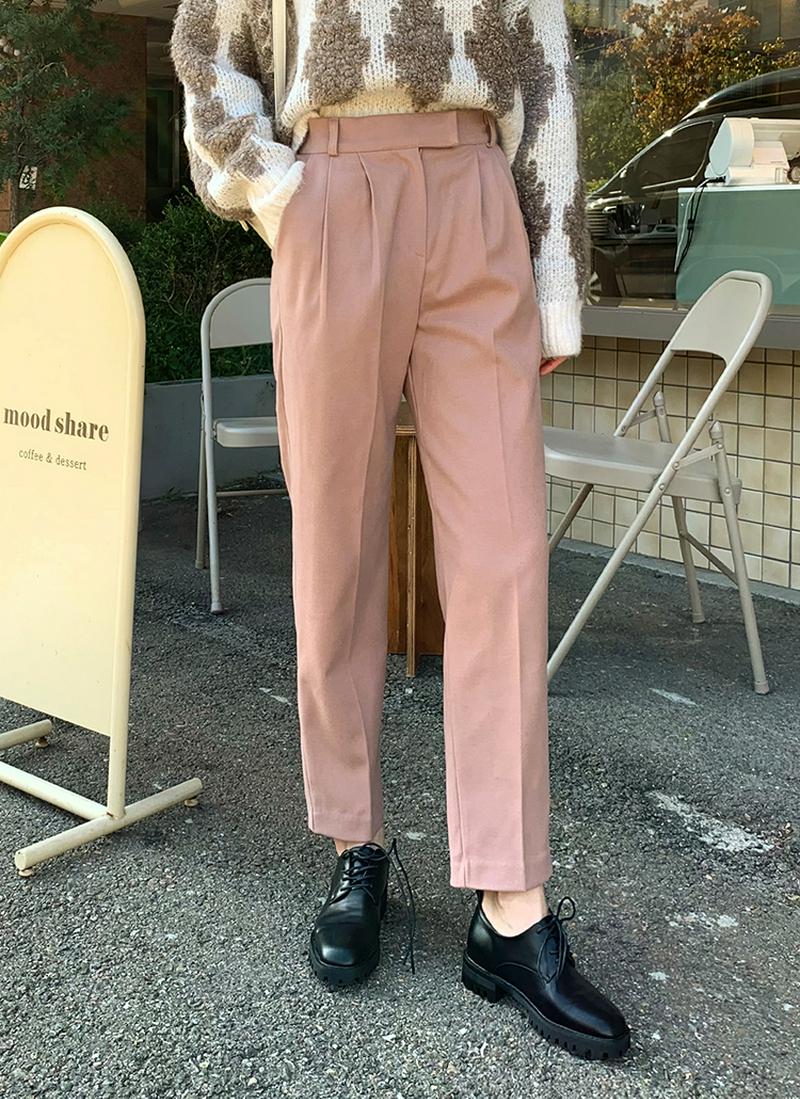 ホックツータックパンツ・全3色