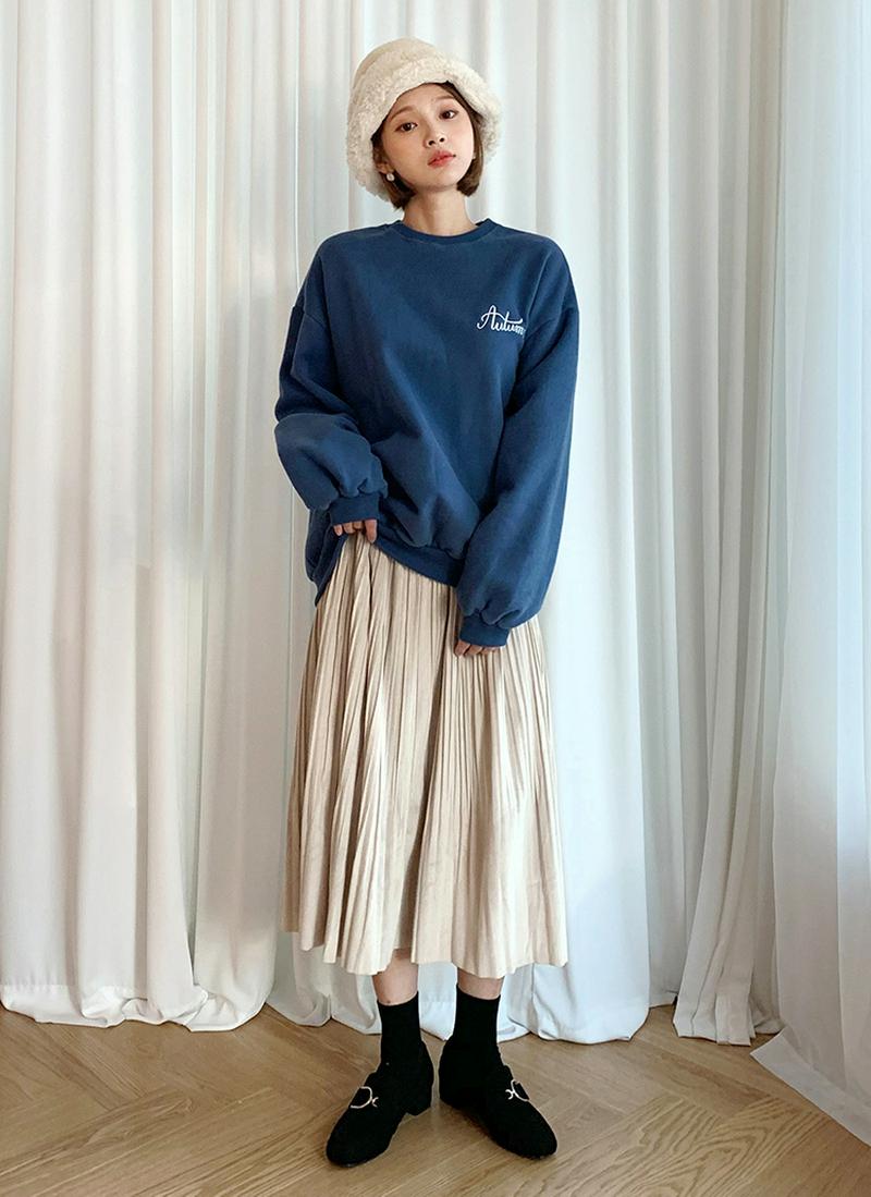 裏起毛ロゴ刺繍スウェット・全4色