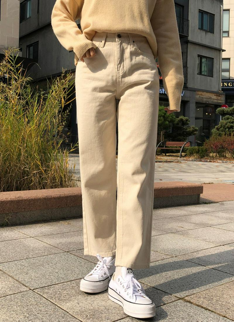 スタンダードフィットコットンパンツ