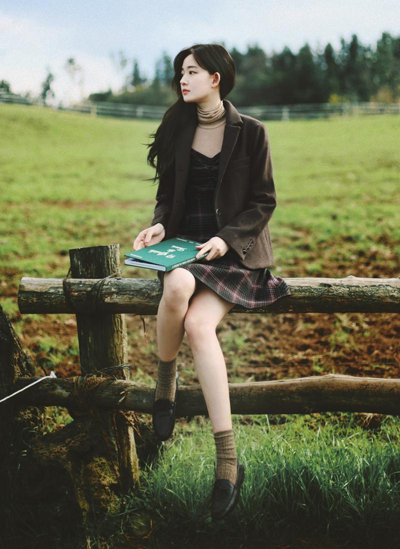 ウール混デイリージャケット