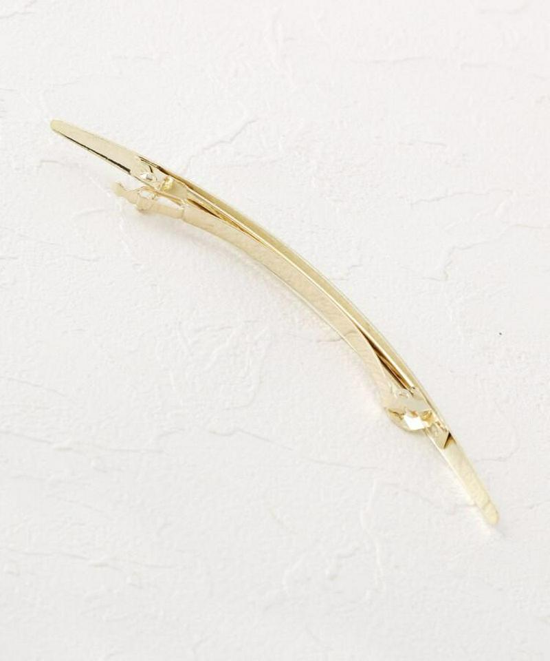細メタルバレッタ