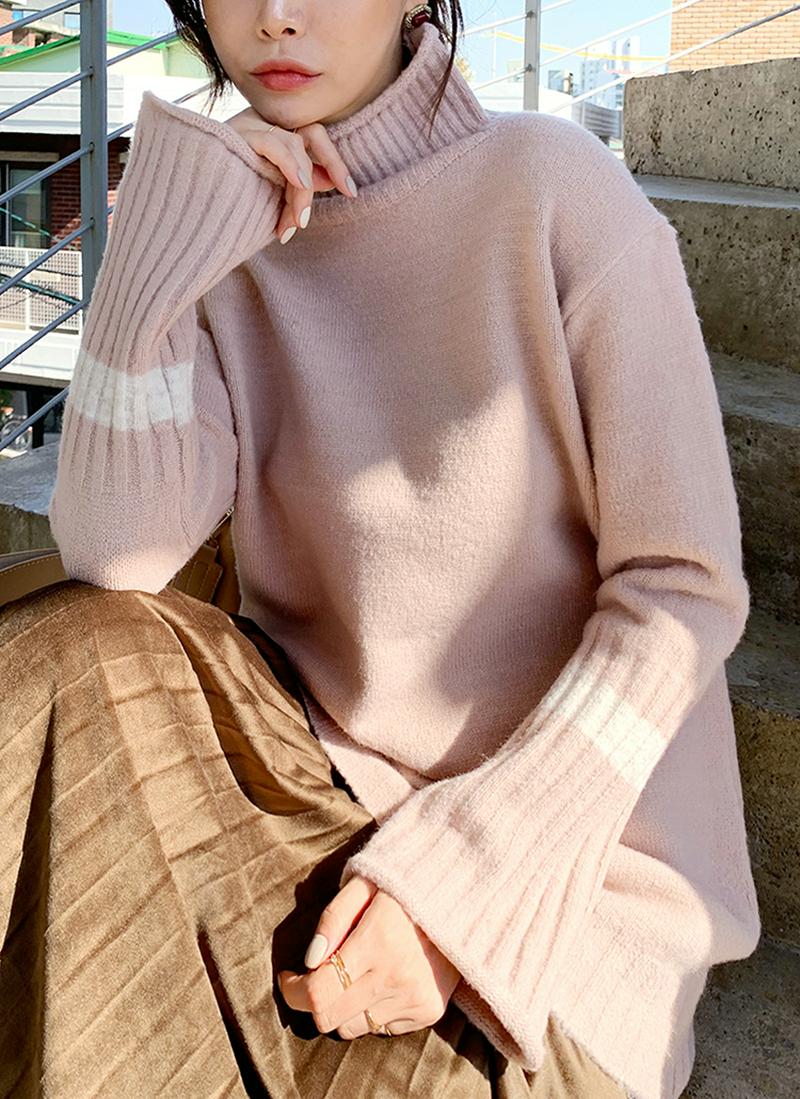 スリーブラインニット・全4色