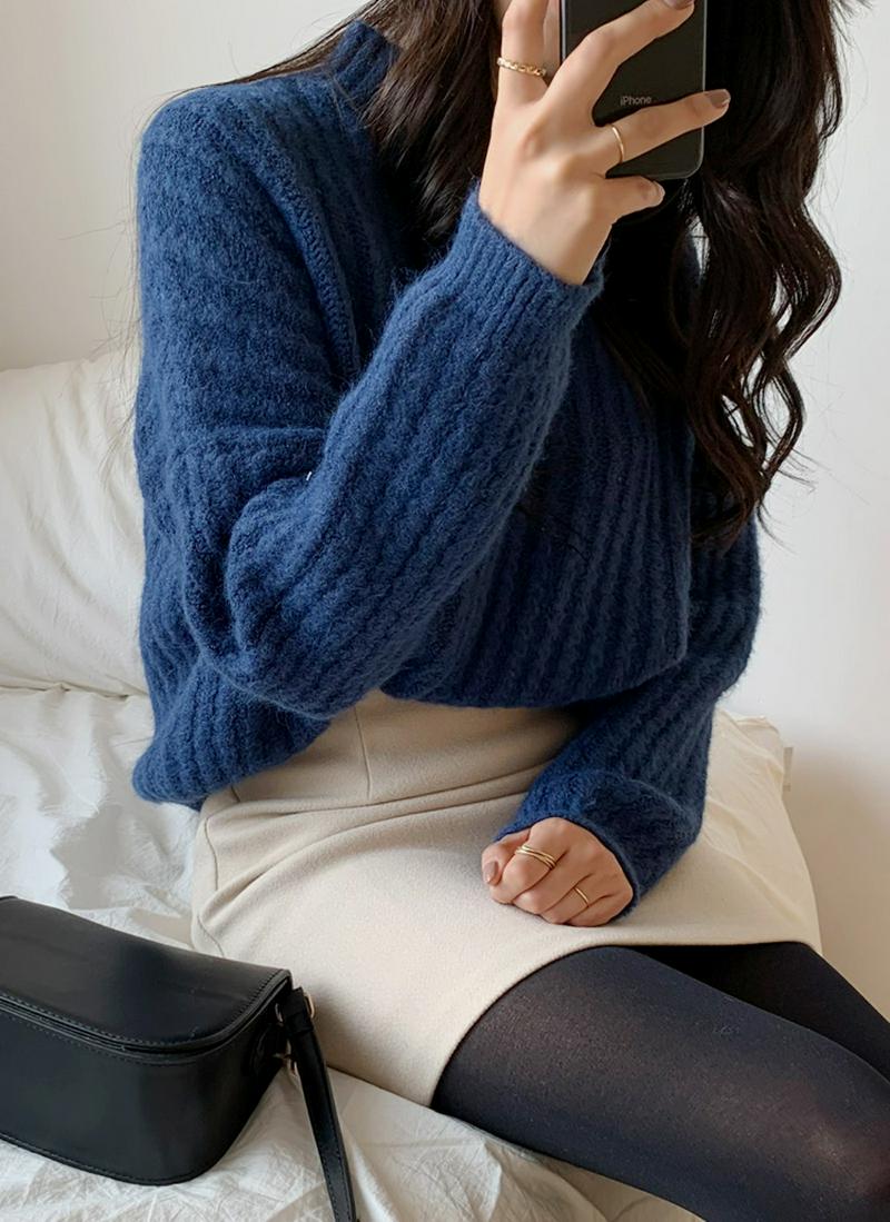 ドロップショルダーニット