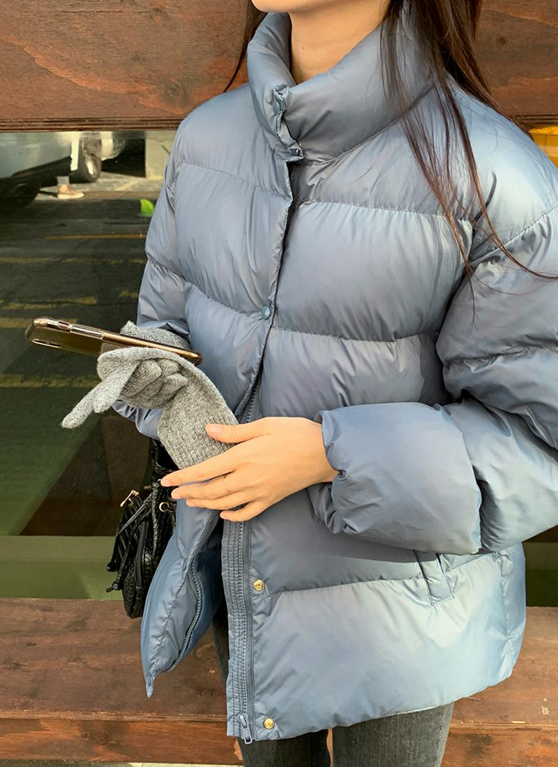 サイドポケットダウンジャケット