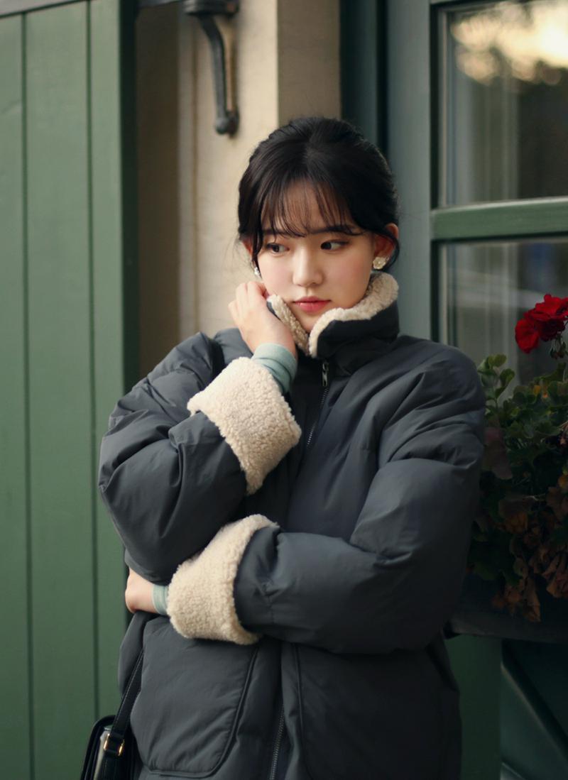 ボア配色ウェルロンジャケット