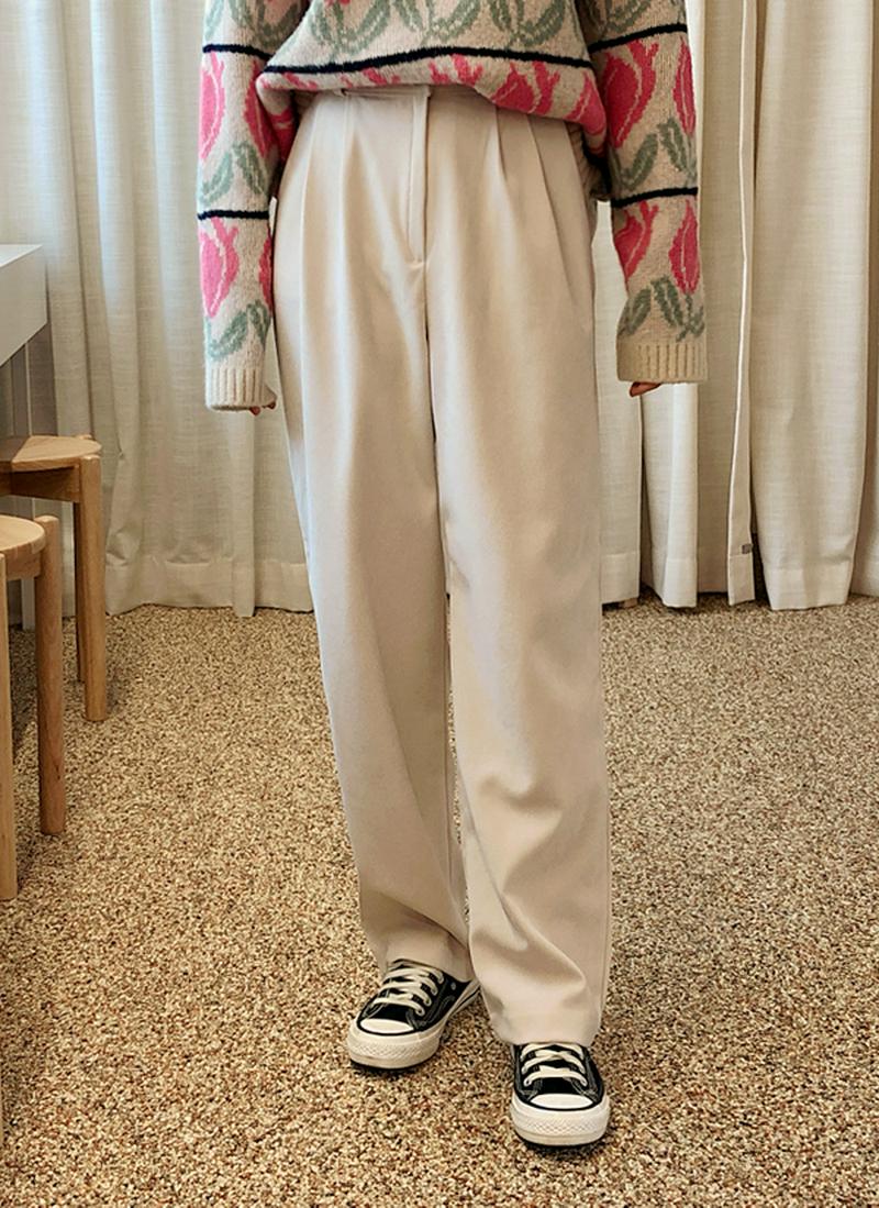ハイウエストワイドスラックス
