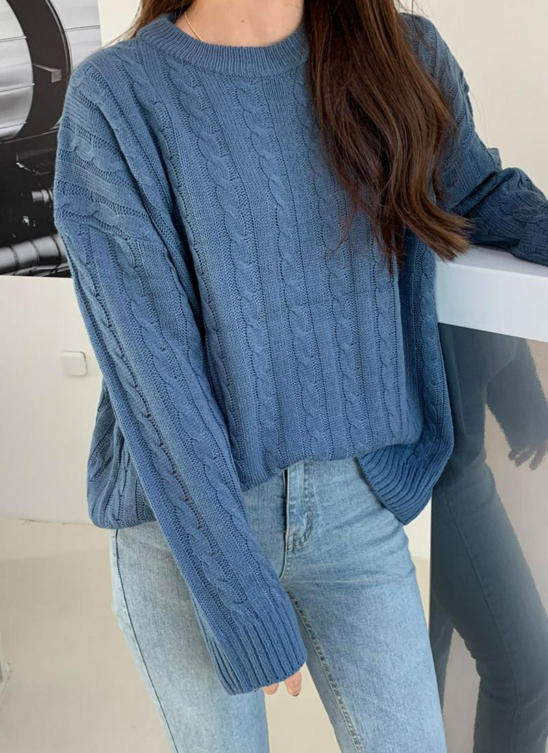 ケーブルスタンダードニット