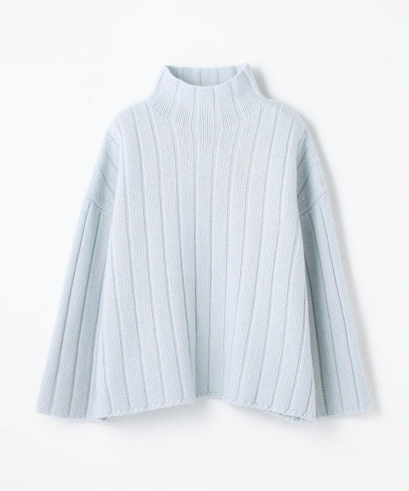 ウールカシミヤリブ ハイネックプルオーバー