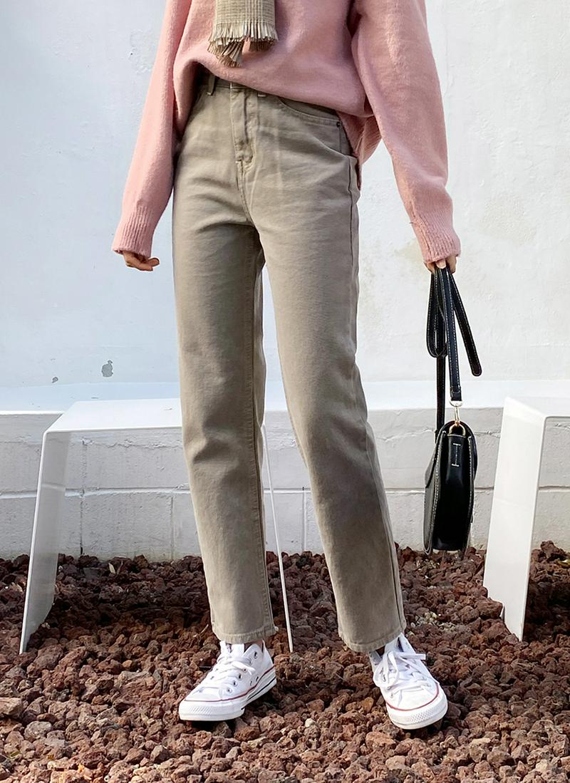 裏起毛デニムパンツ・全4色