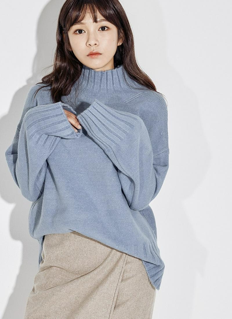 ベーシックワイドリブヘムニット