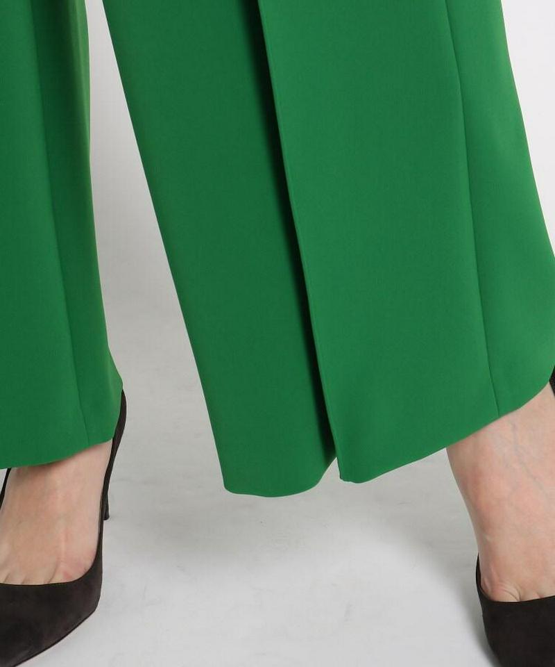 【洗える】ダブルクロスセンタープレスワイドパンツ