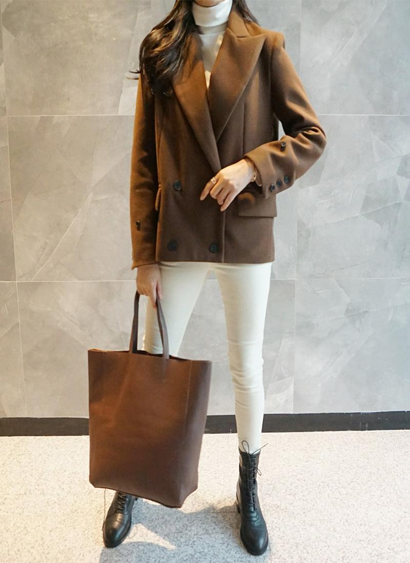 ダブルボタンハーフジャケット