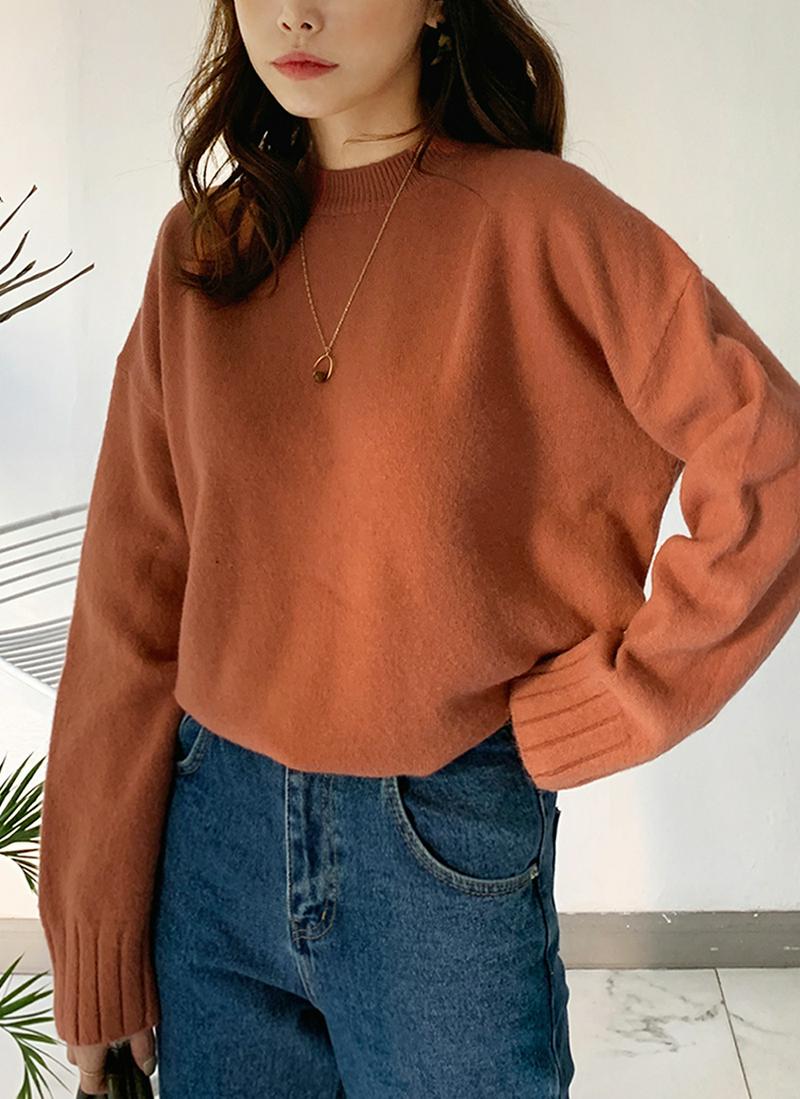 スリットリブヘムニット・全3色