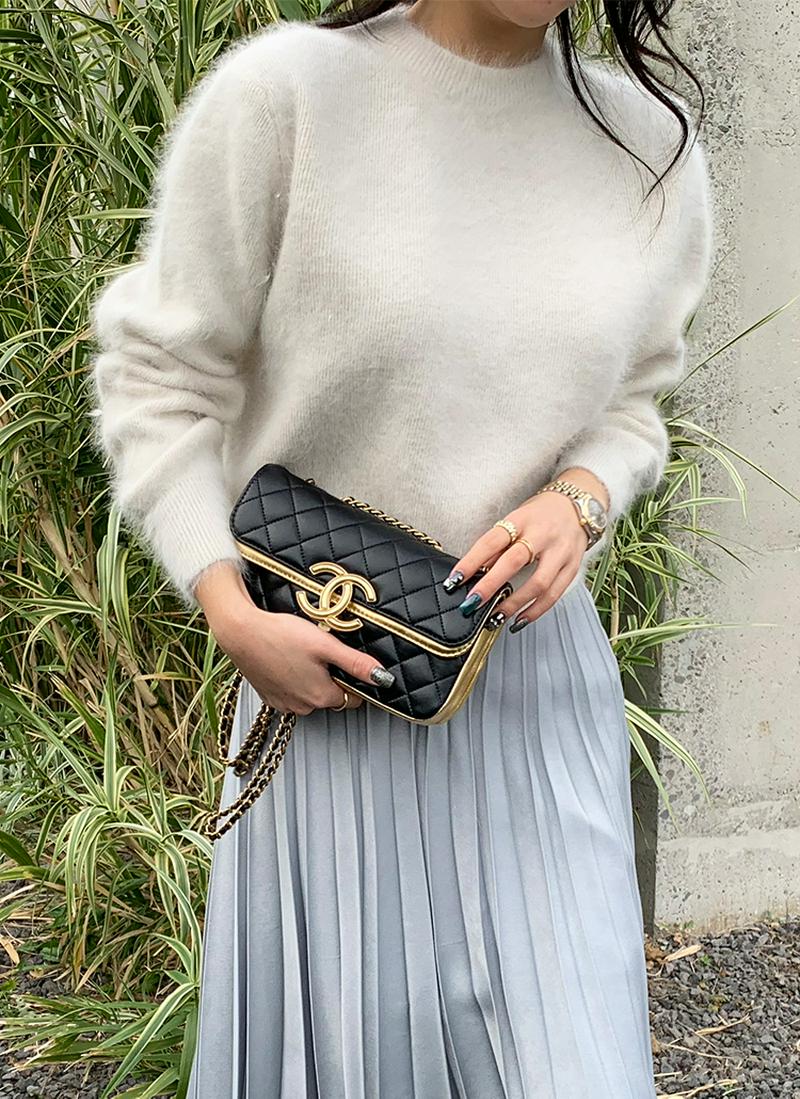 アンゴラブレンドニット