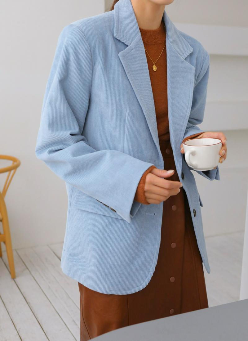 コーデュロイテーラードカラージャケット