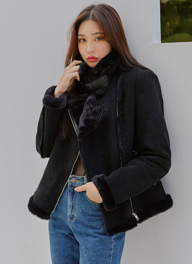 フェイクファームートン風ジャケット