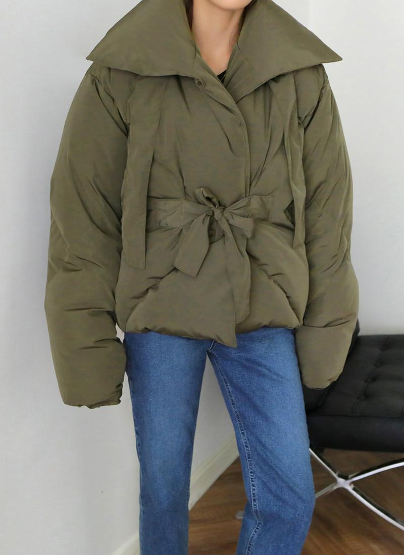 サイドストラップグースダウンジャケット